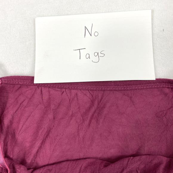 Womens Crinkle Cami Top Size Small Dark Pink Lace Fairy Coquette Whimsigoth Tank - Picture 6 of 9